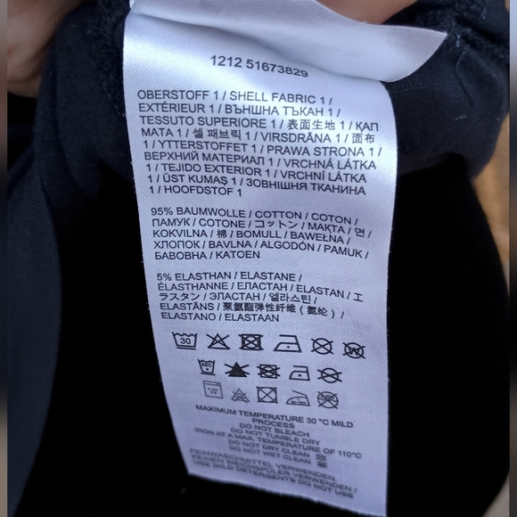 Bogner Blue Half-Zip Golf Polo Shirt with White Stripes - Picture 7 of 8